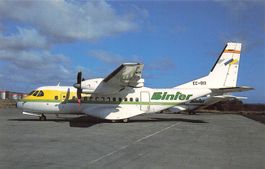 Flugzeug Gran Canaria CASA CN 235 Binter Canarias