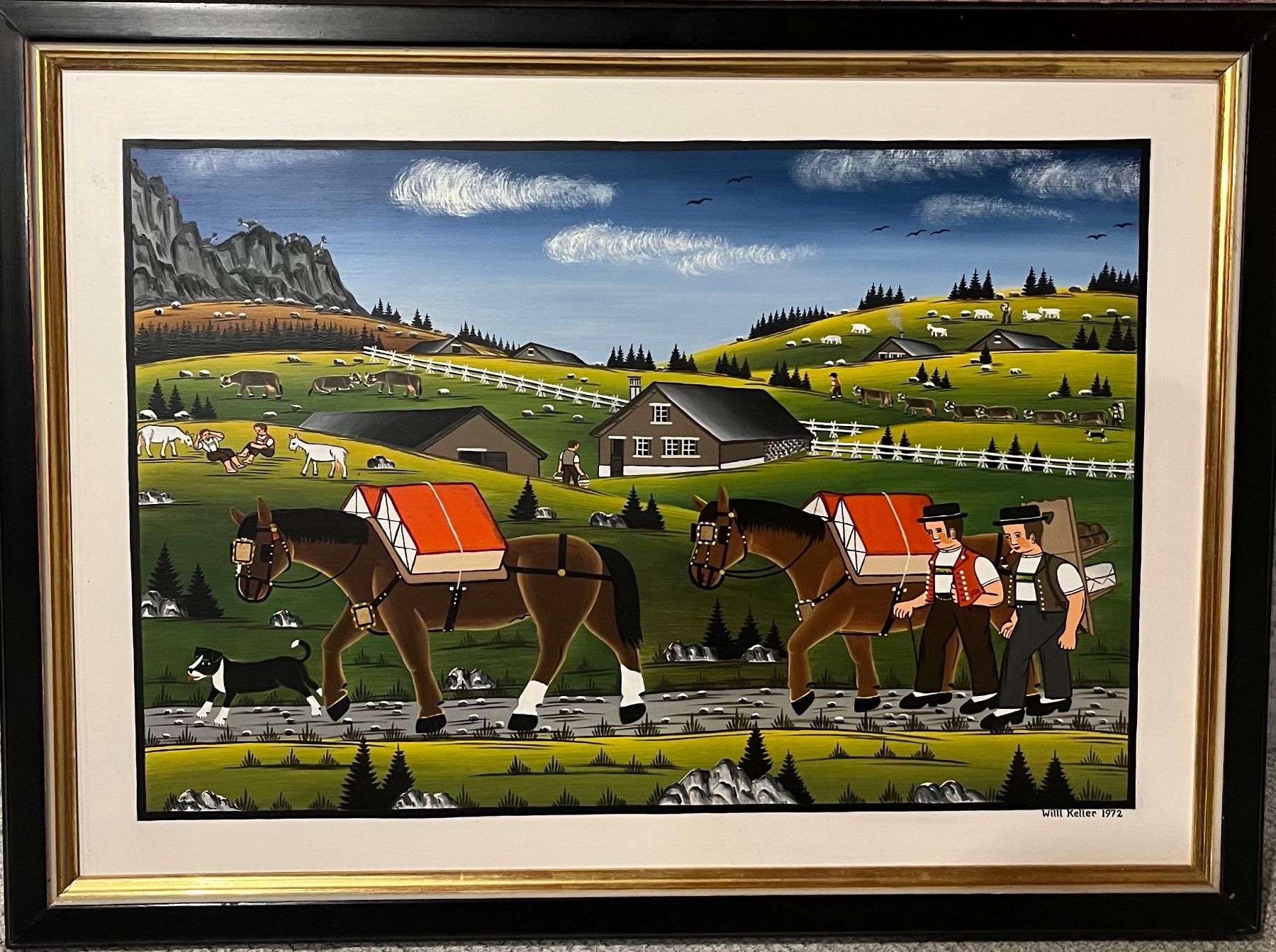 Dipinti: Original Willi Keller 1972, Appenzell – Usato da Weissbad venduto da 7733110