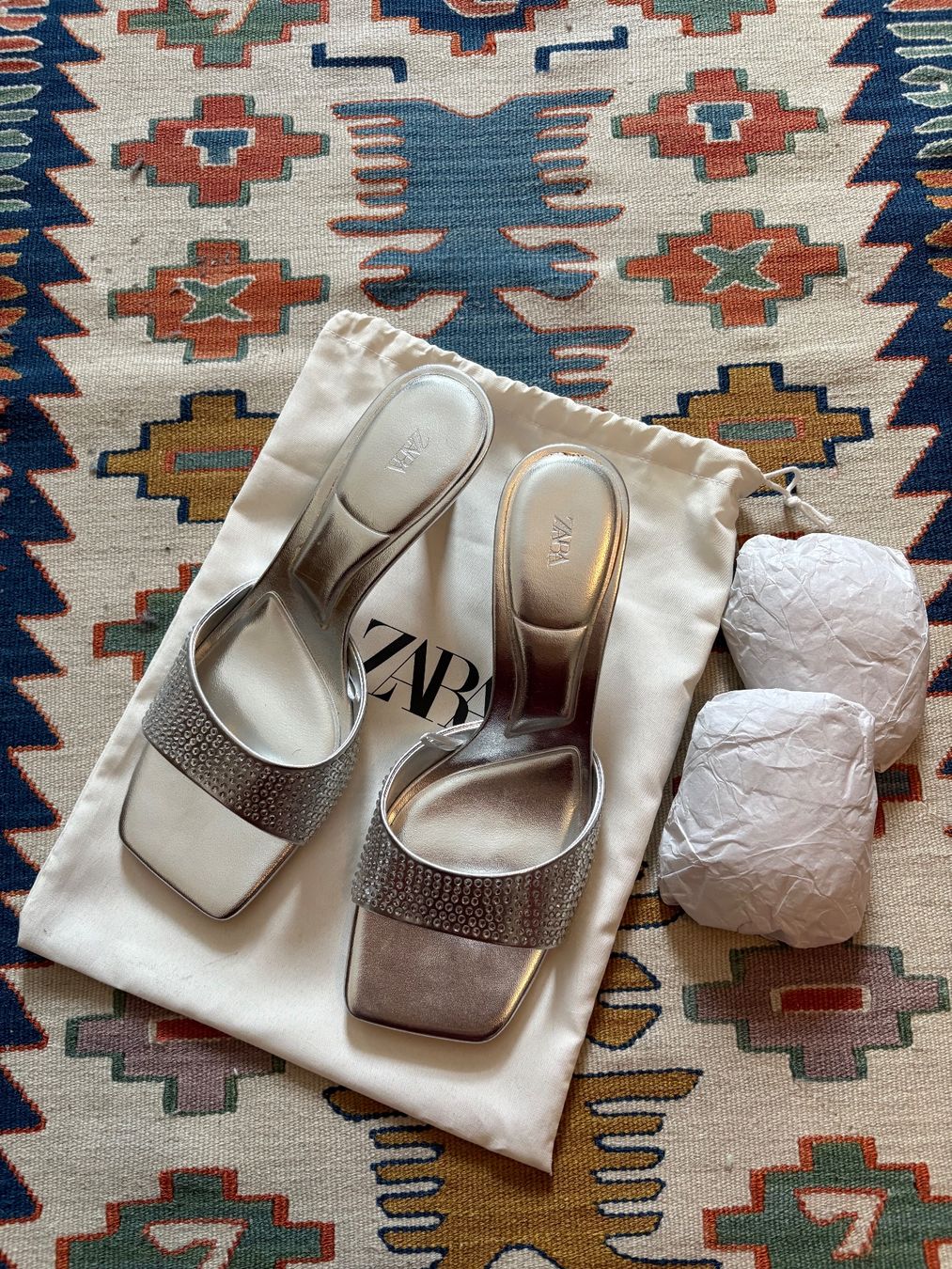 Zara Scarpe da donna: Silberne Sandalen – Nuovo e nell'imballaggio originale da Zürich venduto da bbbggg