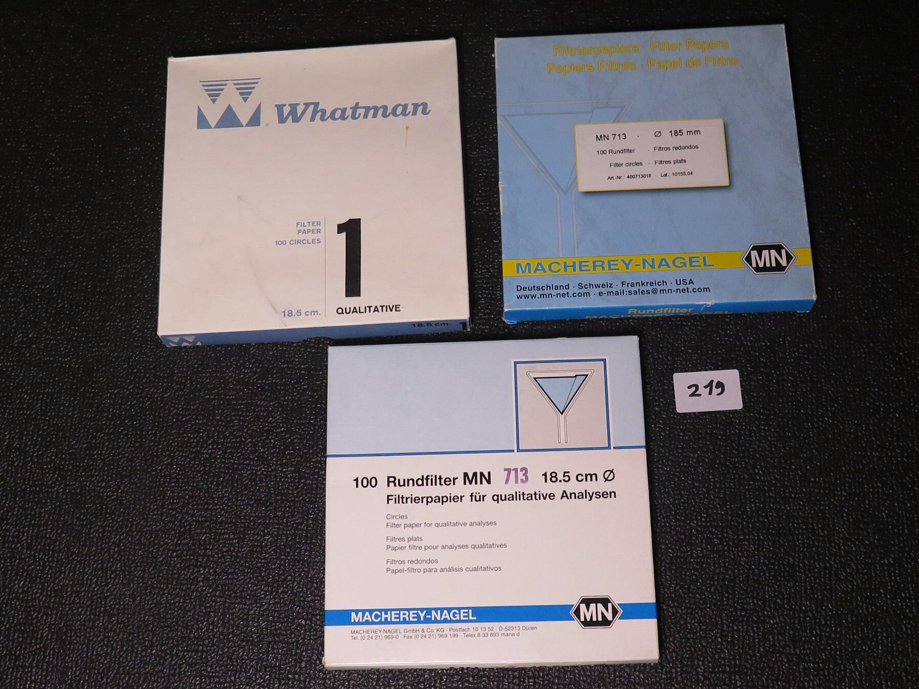 Sanitari: 3x Whatman + MN 185mm Filterpapier, NEU – Nuovo (secondo la descrizione) da Basel venduto da Deko1