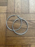 Creolen stainless steel 5cm wie neu Stahl
