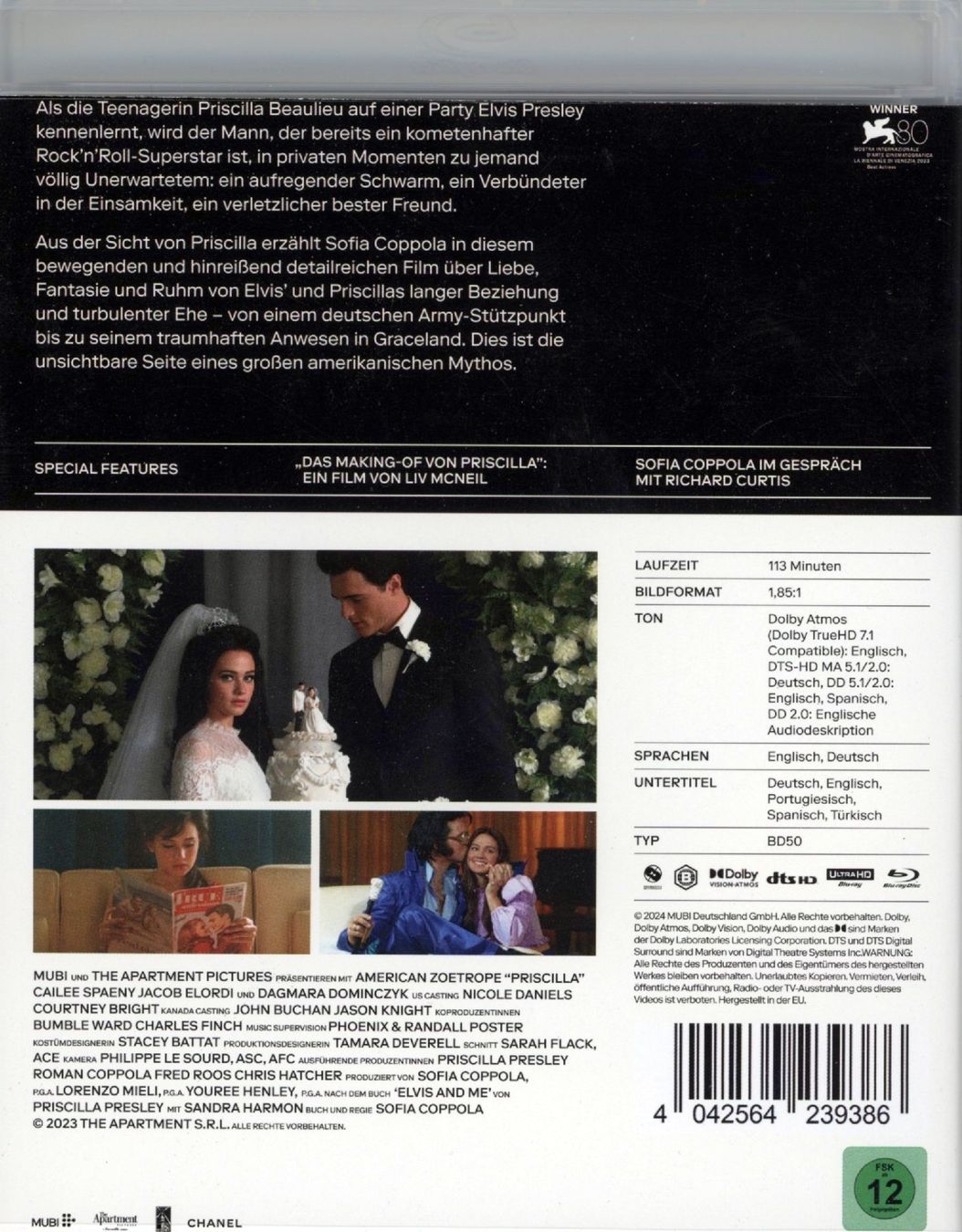 Tutti i DVDs: Blu-ray Disc: Priscilla (von Sofia Coppola / NEUE Disc) – Nuovo (secondo la descrizione) da Zofingen venduto da Chris-Jo-Noe 1
