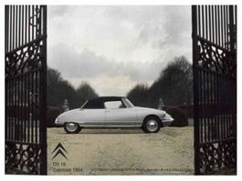 Blechschild-CITROEN DS 19 CABRIOLET 1964