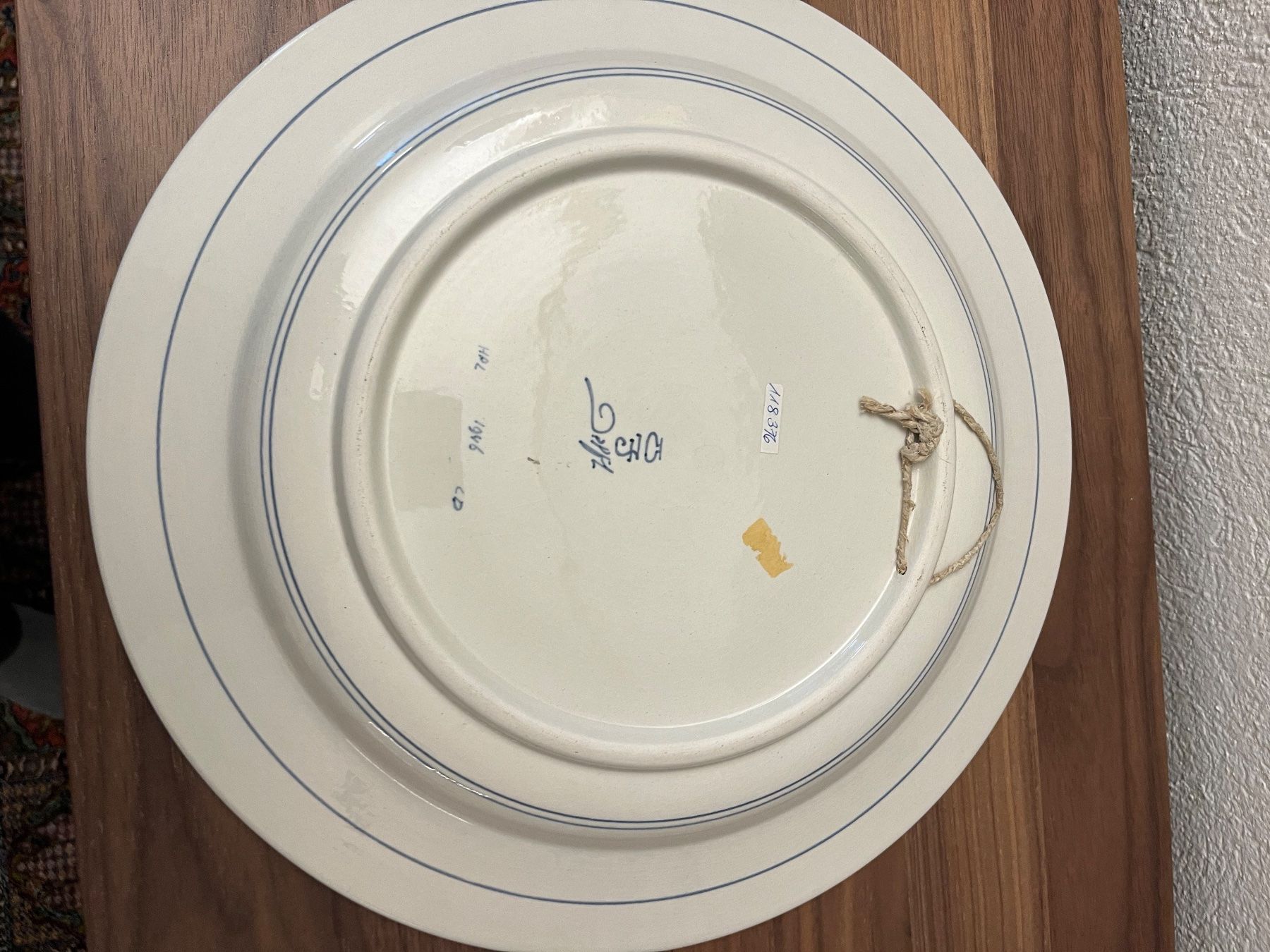 Teller: Grosse Wandteller Delft. Handbemalt & signiert. 35cm – Gebraucht aus Cham von krikk0200 4