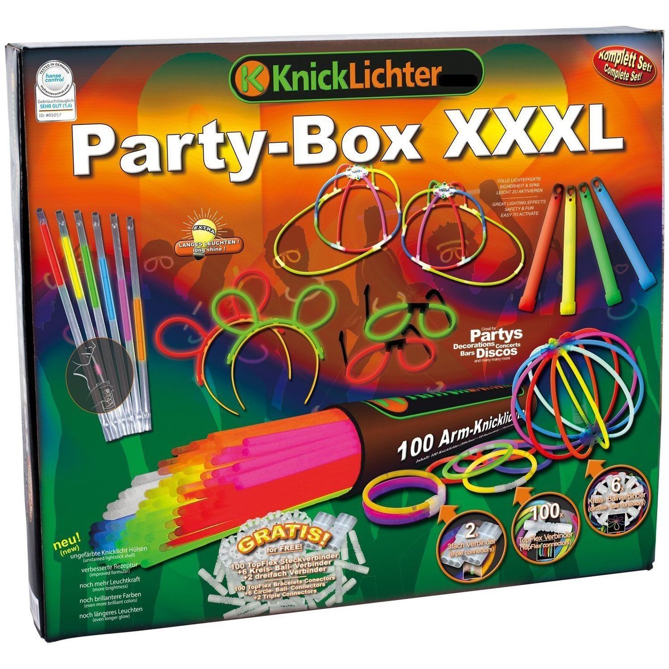 Dekorationen: Knicklichter XXXL Party Box Mega Set – Neu und originalverpackt aus Walenstadt von Trend-24