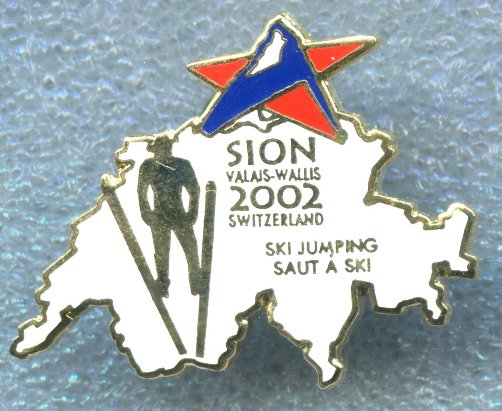 Placchette & Badge: SION 2002  Skispringen – Usato da Winterthur venduto da Sammleroase