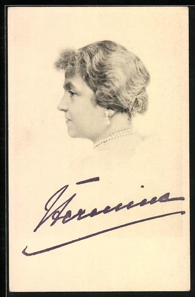 Ansichtskarten: Kaiserin Hermine mit Stempel-Autograph – Gebraucht aus Berlin von bartko-reher