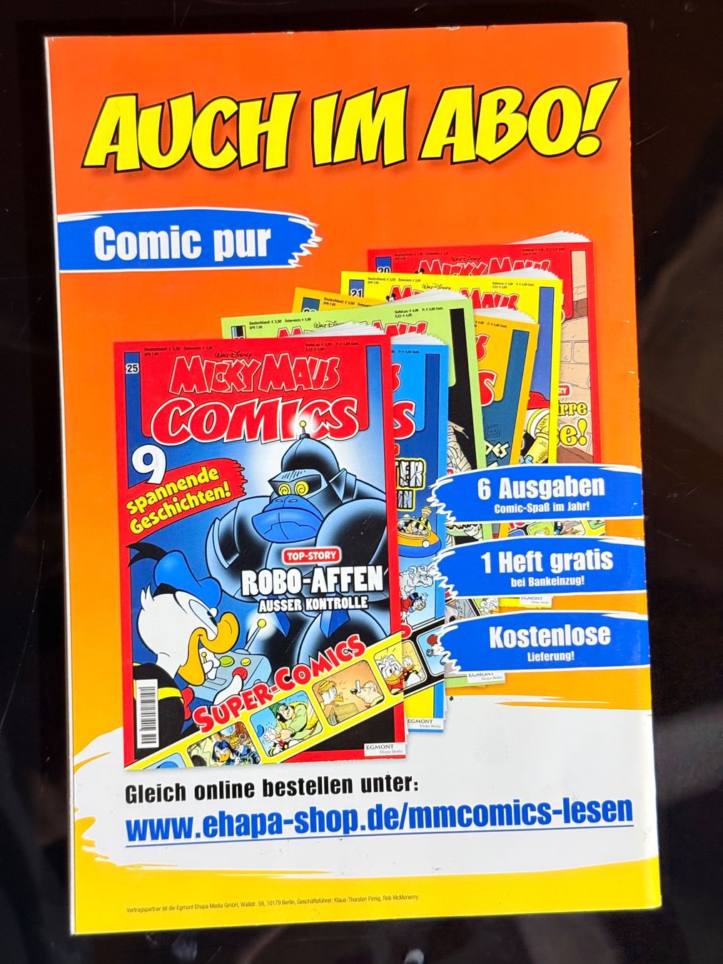 Fumetti: Micky Maus Comics, Nr. 25, Super-Comics, Top Zustand! – Usato da Zuerich venduto da SonderArt-Wertgut 2