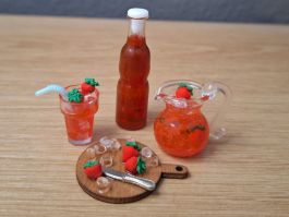 Handmade Erdbeersirup Set