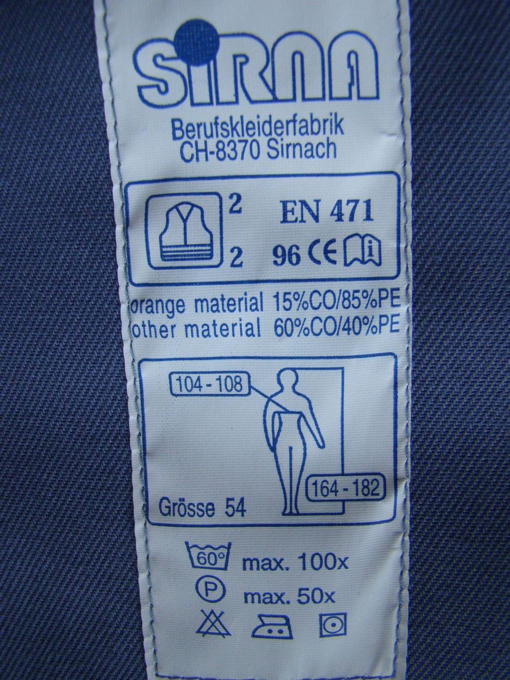 Giacche: Warnschutz Bundjacke von Sirna EN 471 – Usato da Hergiswil NW venduto da Nunun 2