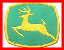 John Deere Aufnäher Badge Patch Traktor Hirsch Bauer Tractor