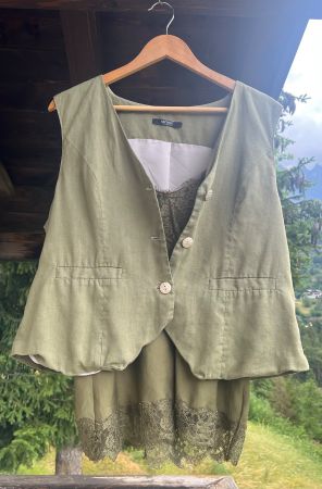 Gilet en lin navyboot gr42
