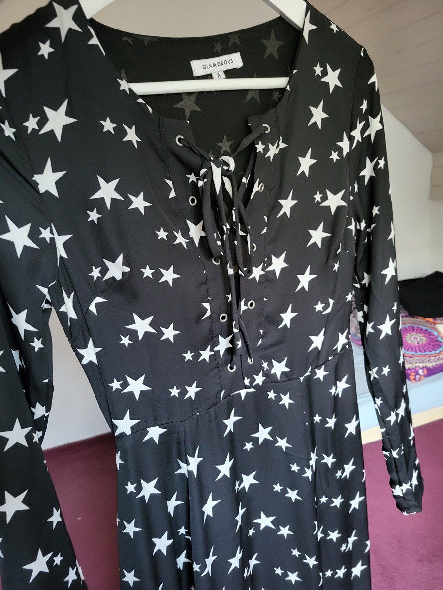 Vestiti: Schwarzes Maxikleid mit weissem Sternenmuster Gr. S – Usato da Au SG venduto da SElena89 3