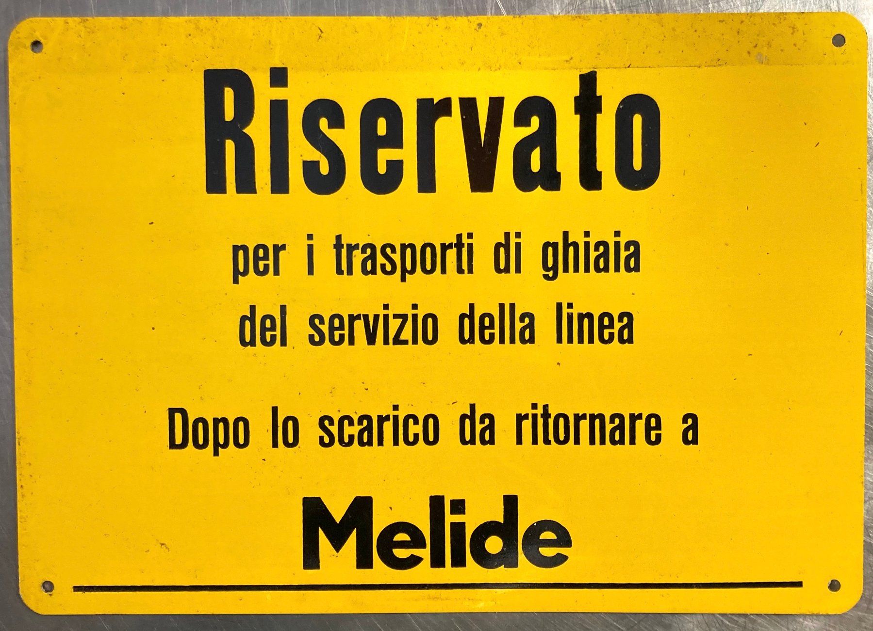 SBB/CFF/FFS Schilder: SBB Schild Melide – Gebraucht aus Luzern von Solanor13