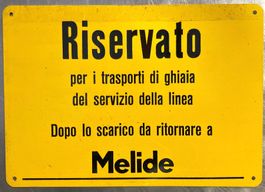 SBB Schild Melide