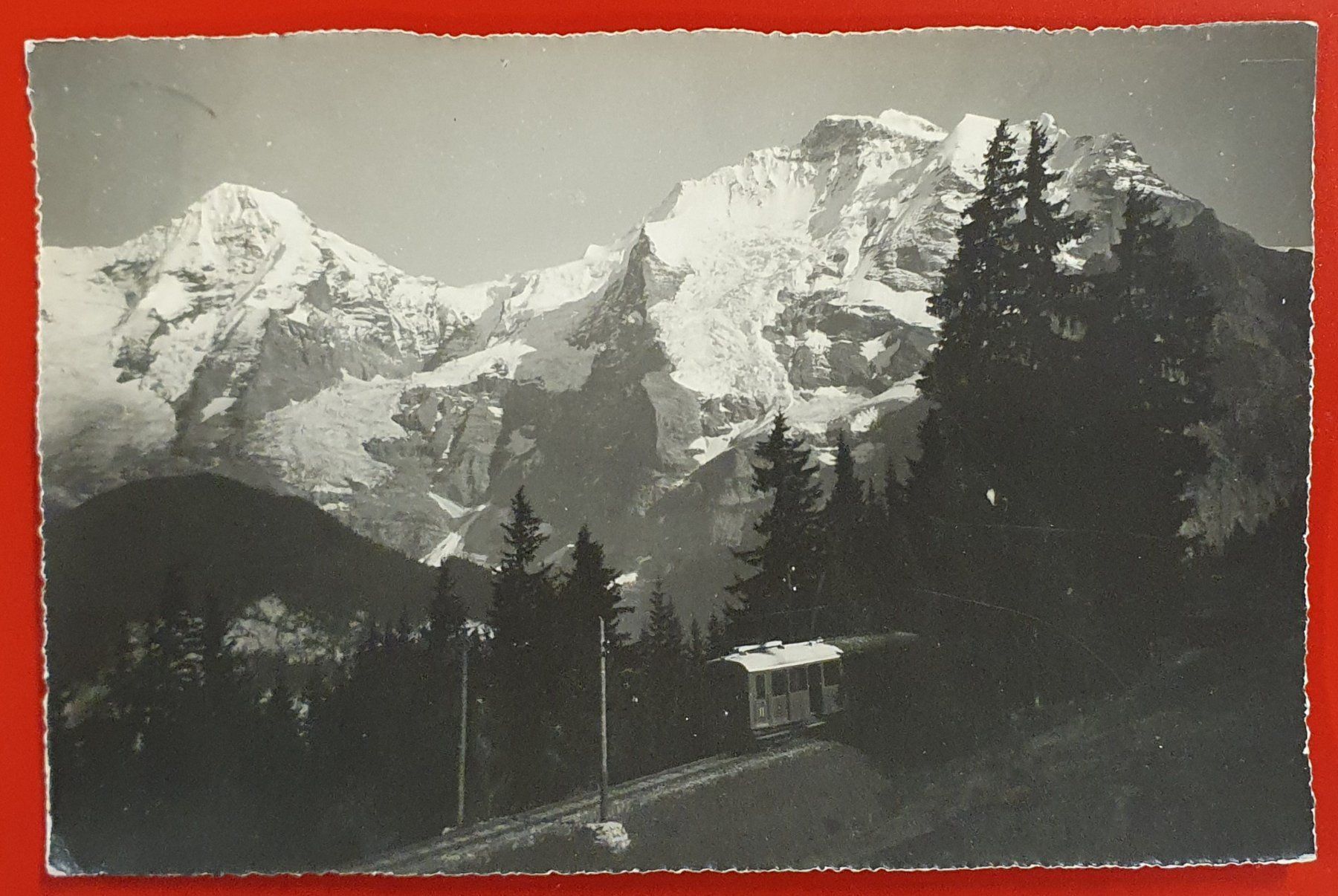 Ansichtskarten: Mürrenbahn 1925 - Mönch und Jungfrau – Gebraucht aus Kreuzlingen von Rschweiz1