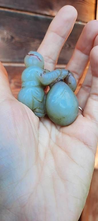 Statuette: chine ancienne,  figurine en jade – Usato da Chardonne venduto da hel_h5k2 4