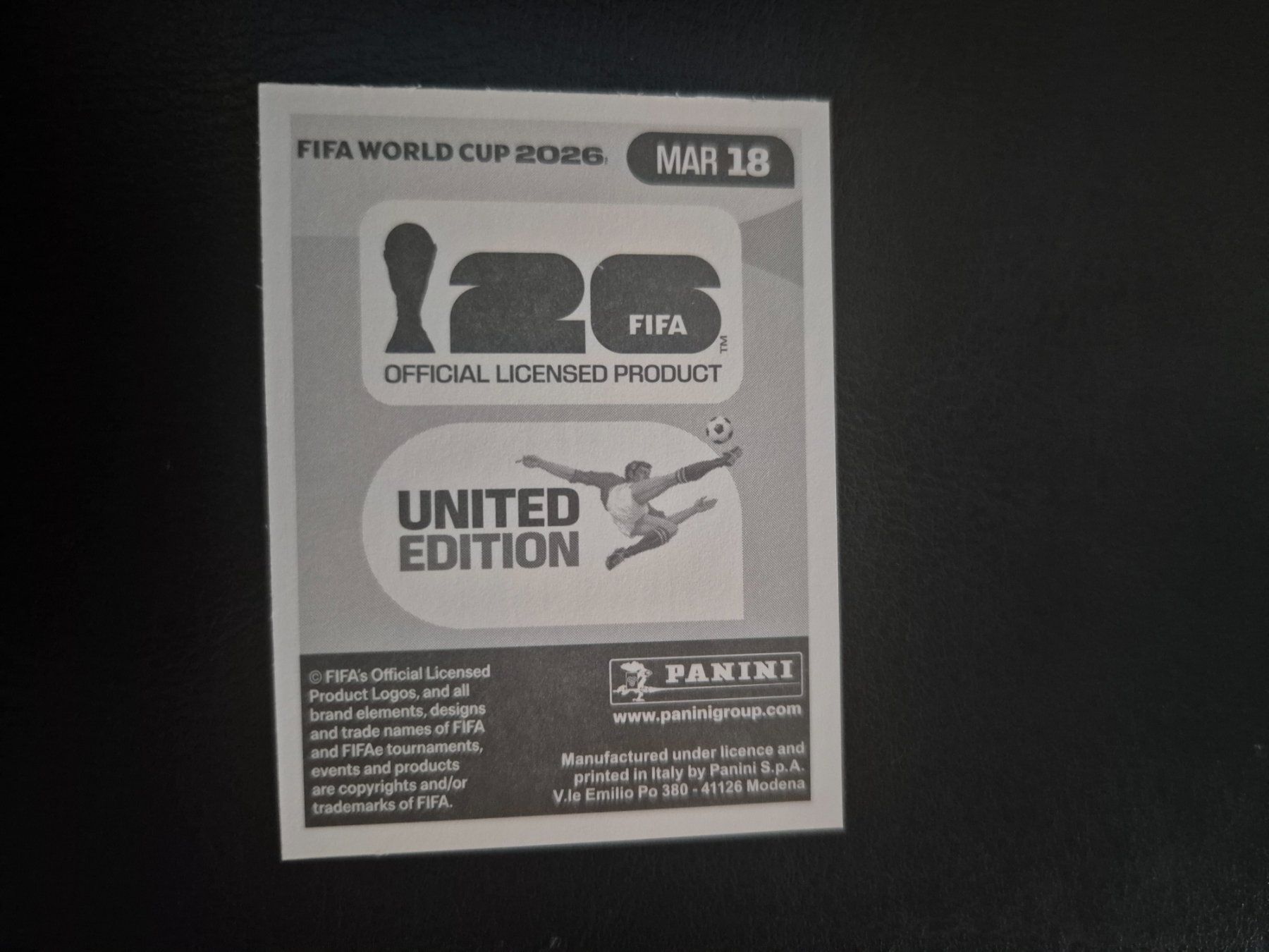 Panini Carte collezionabili: Panini WM 26 MAR 18 – Nuovo (secondo la descrizione) da Rorschacherberg venduto da AJ3108 1