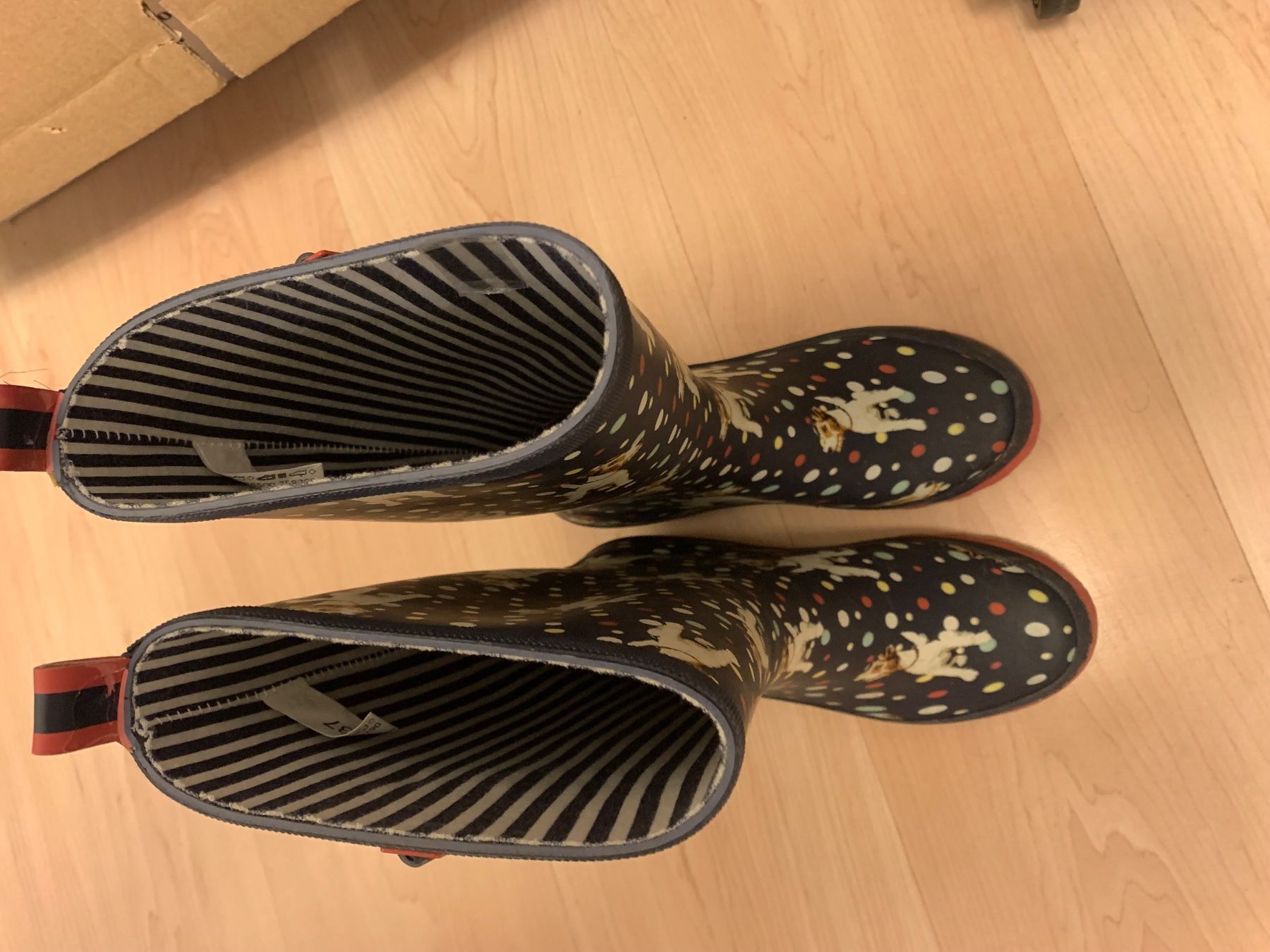 Scarpe da donna: Gummistiefel, Gr. 37 Hunde Muster – Usato da Ettingen venduto da evs_6w9m 2