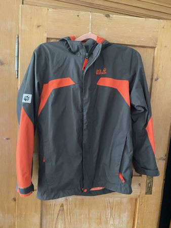 Jack Wolfskin Regenjacke Texapore grau Grösse 152