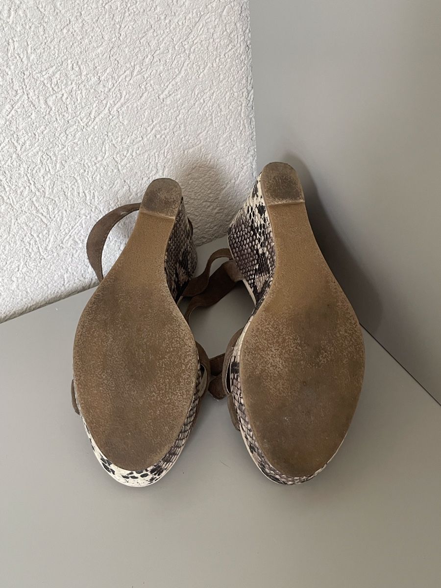 Scarpe da donna: Sandales à talons compensés cuir python Post Xchange, t. 38 – Usato da Vuadens venduto da Nina11 4