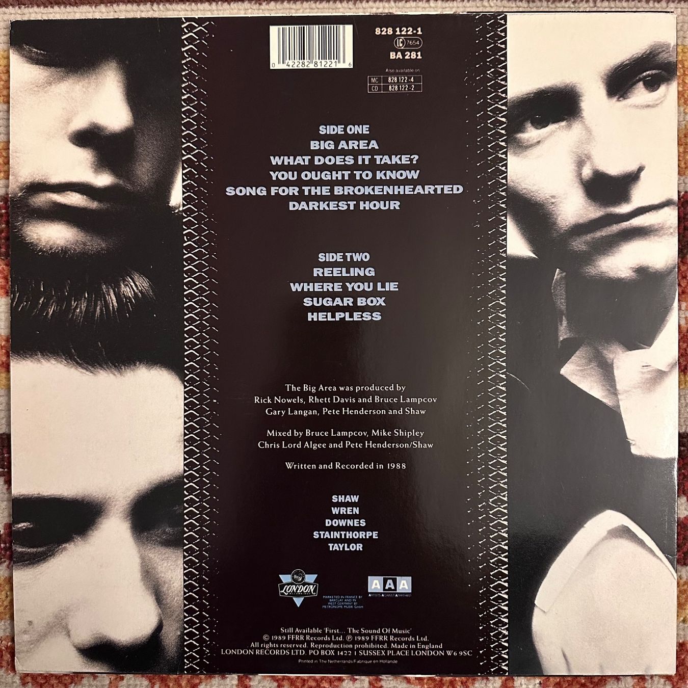 Dischi in vinile: LP - Then Jerico - The Big Area – Usato da Breganzona venduto da Onairda75 1