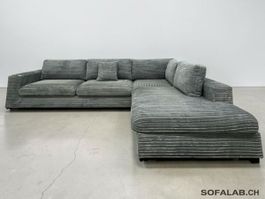 Johan Jakob Pfister Ecksofa Grand Hellblau