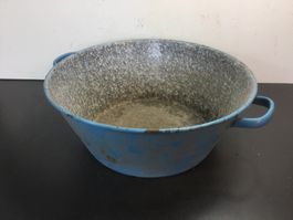 Gebrauchter Zuber Gelte emailliert für Wasser oder Blumen