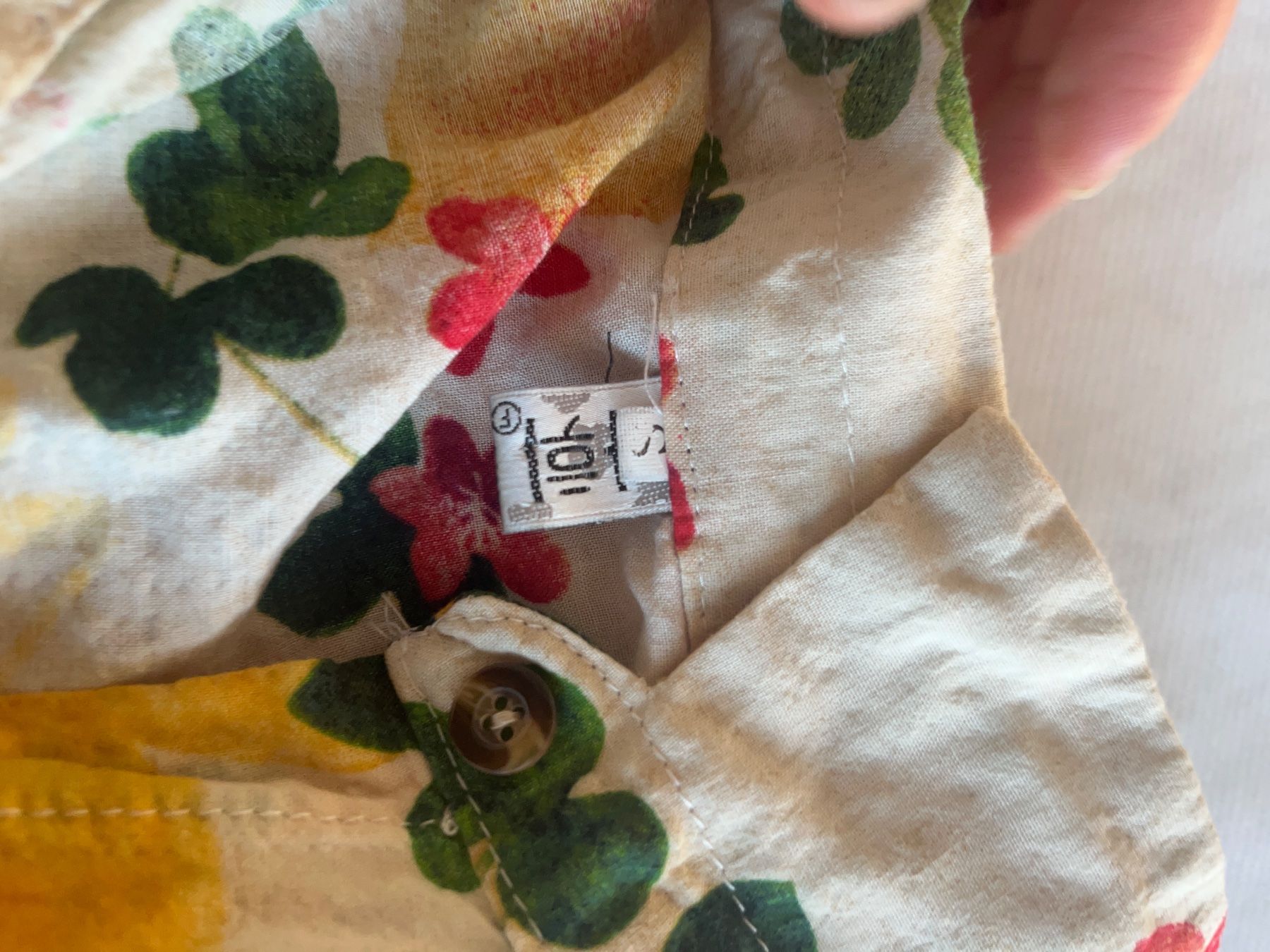 Camicette: Damen Hemd mit Blumenmuster gelb gemustert, S – Usato da Horw venduto da Pem1278 3