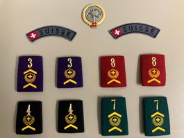 Abzeichen Set Swiss Army, 19 Stk.