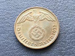 2 Reichspfennig Drittes Reich 1937 G.