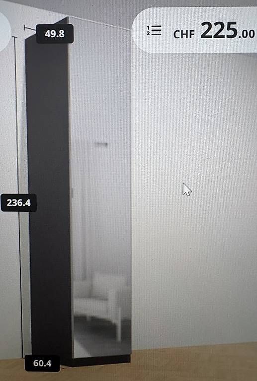 Ikea Armadi: Ikea Pax Spiegelschrank – Usato da Basel venduto da Svenglas90 2