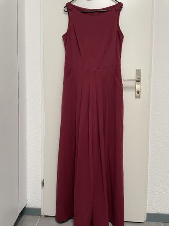 Elegantes, bordeauxrotes Jumpsuit Grösse 40 Festlich & Schö