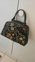 Borsa fiorata vintage con difetto/scucitura nella cerniera