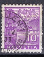 Rollenmarke mit Klebestelle, Landschaftsbilder 10c ZNr. 196