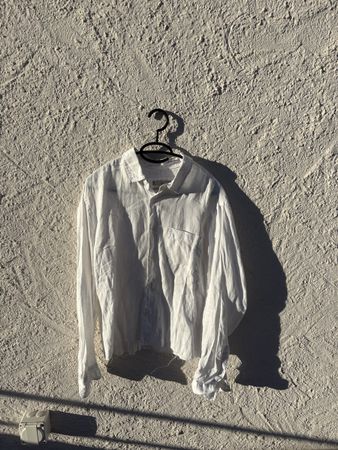 Cropped linen shirt
