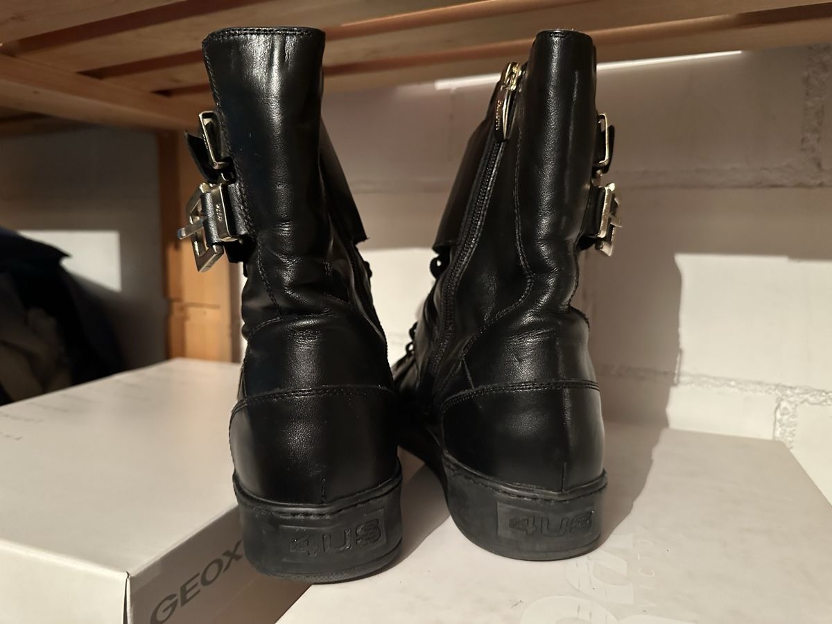 Damenschuhe: Schwarze Leder Boots von Cesare Paciotti, Gr. 36 – Gebraucht aus Dällikon von Sueworld 3