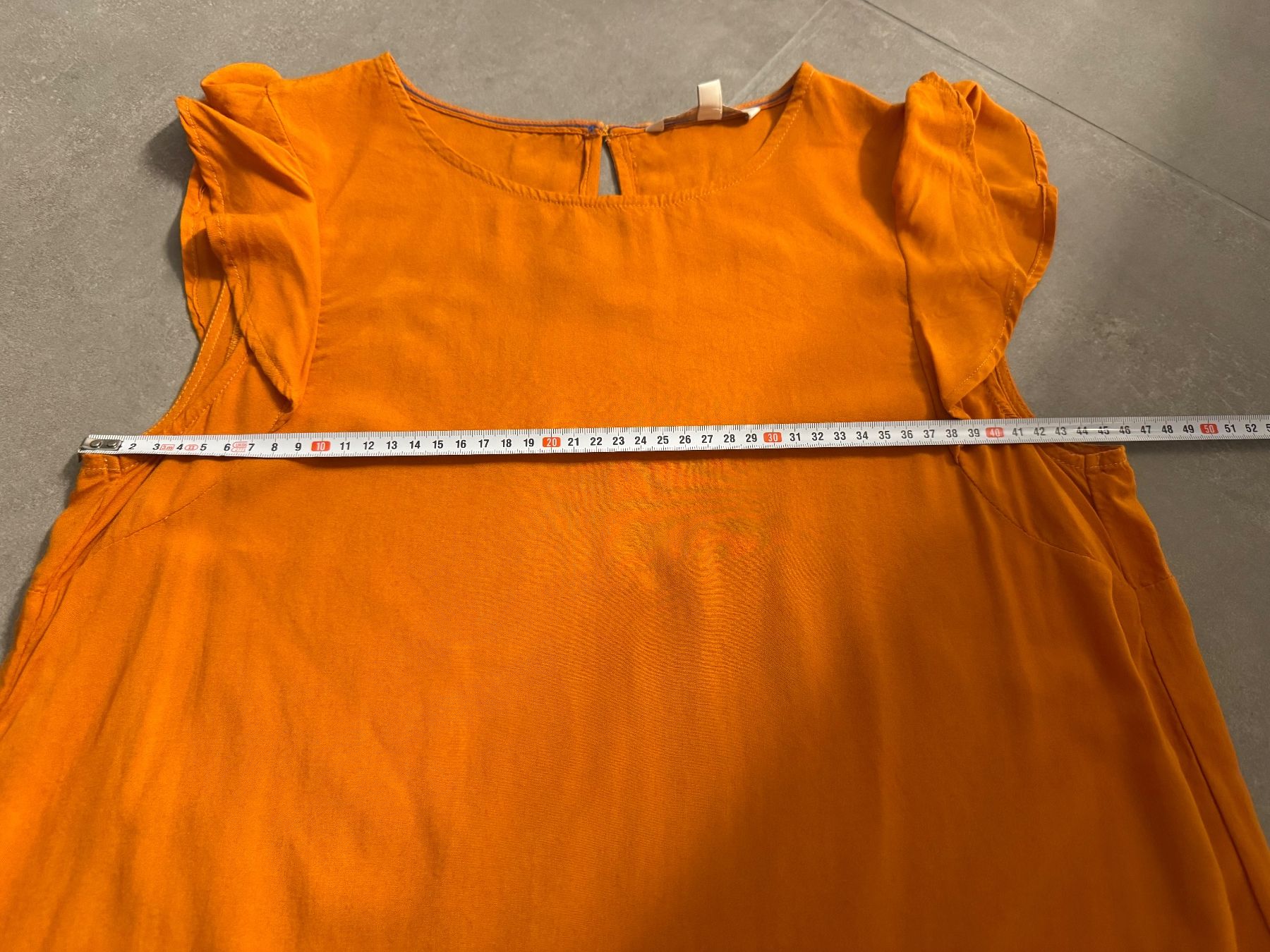 Tom Tailor Blusen: Tom Tailor Bluse in Orange mit Volants, Gr. S – Gebraucht aus Frick von Cirilla 6