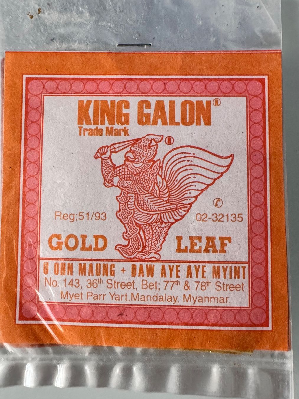 Kit bricolage: echtes Blattgold, 10 Blättchen original verpackt – Usato da Schaffhausen venduto da Wiesenmaus333