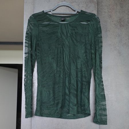 🐸 ELEGANTES SPITZEN TOP / BLUSE S