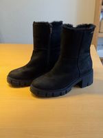 Schwarze Wildleder-Stiefeletten Grösse 40, praktisch neu