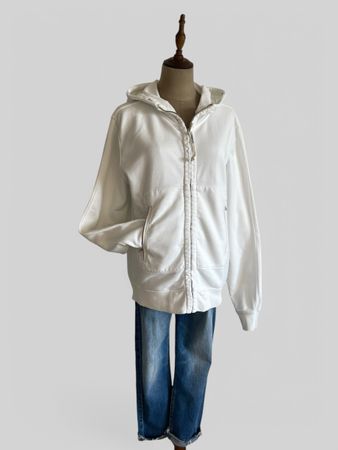 C.P. Company Damen Hoodie – Zip-Hoodie Weiss (Gr. L)