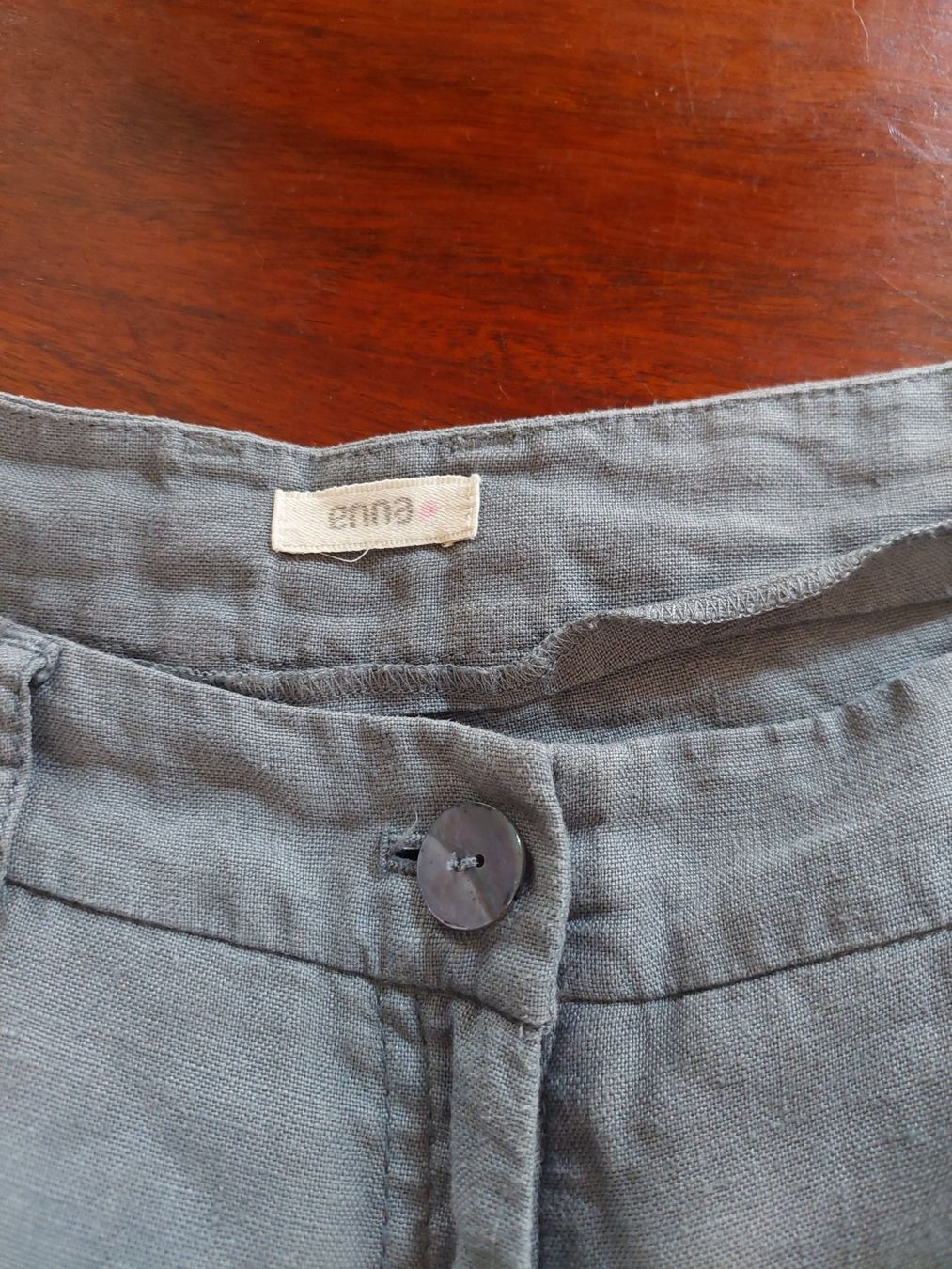 Pantaloni: Enna Leinenhose Rauchblau Grösse 36 – Nuovo (secondo la descrizione) da Beckenried venduto da Havacola 3