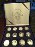 Freiheitsstatue Sammlung 1986 mit Silber Dollar