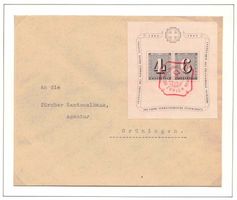 1943 ZH-Block W14 auf Brief