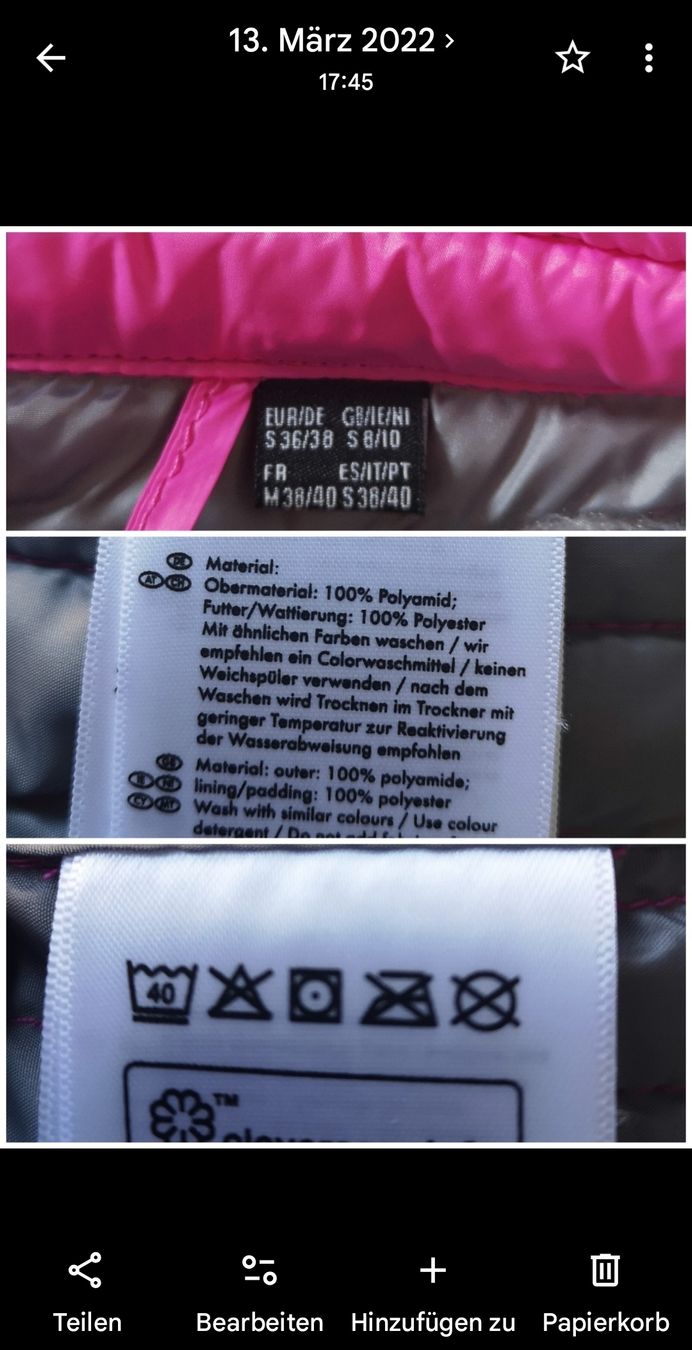 Gilet & Giacche senza maniche: Daunengilet 36/38 NEU!  – Nuovo e nell'imballaggio originale da Widnau venduto da Schurlibua 4
