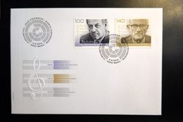 2010 FDC Sondermarken Schweizer Komponisten I