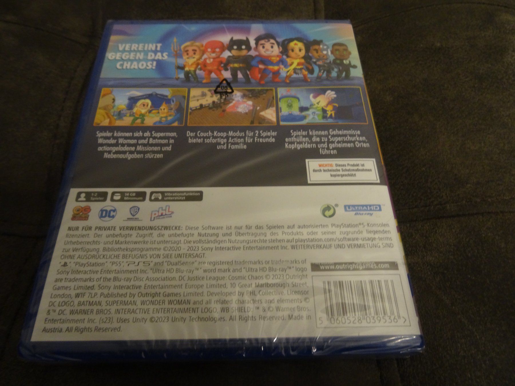 Sony Spiele: DC Justice League - Kosmisches Chaos PS5 – Neu und originalverpackt aus Olten von Disc-Ausverkauf 1
