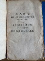 L'art de se connoître soi-mesme - par Jacques Abbadie - 1749
