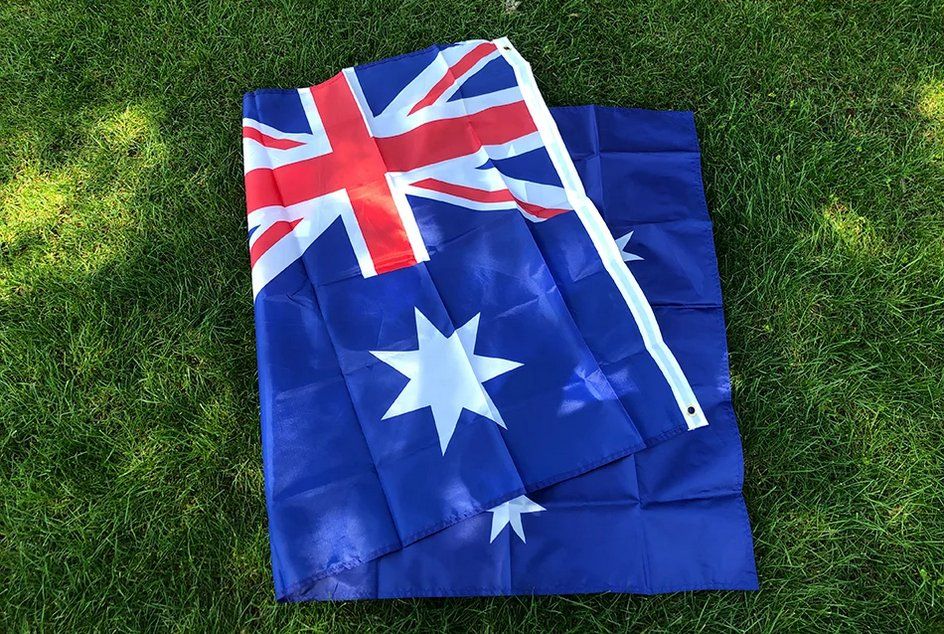 Bandiere: 3x Australische Flagge - 90x150cm / Drapeau Australie – Nuovo e nell'imballaggio originale da Bussigny venduto da NATURALO 2